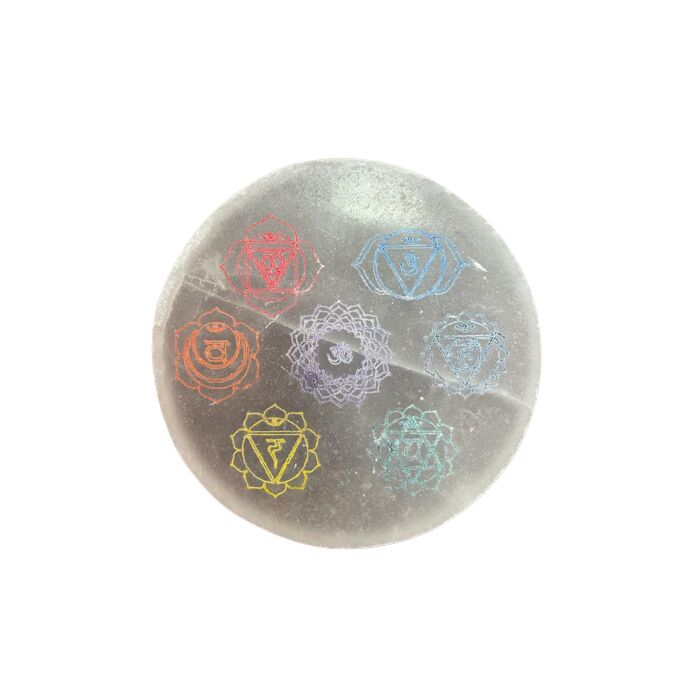 Medium Charging Plate 10cm - Chakra Design (col)