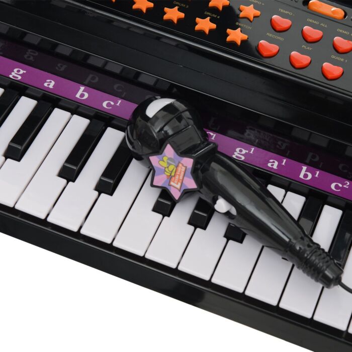 Homcom Mini Electronic Piano W/stool-black