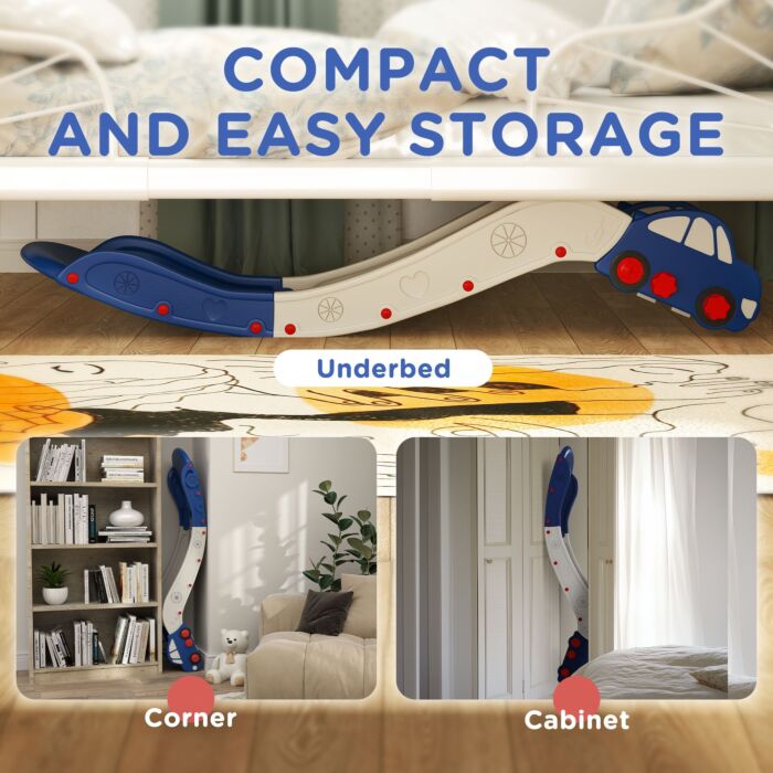 Aiyaplay Kids Slide For Couch, Bed, Sofa, Easy To Assemble, Blue