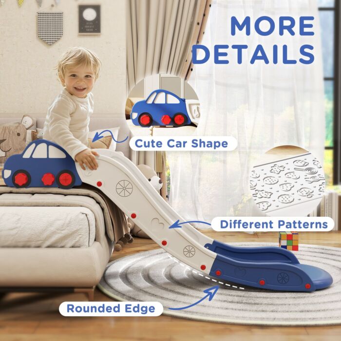 Aiyaplay Kids Slide For Couch, Bed, Sofa, Easy To Assemble, Blue