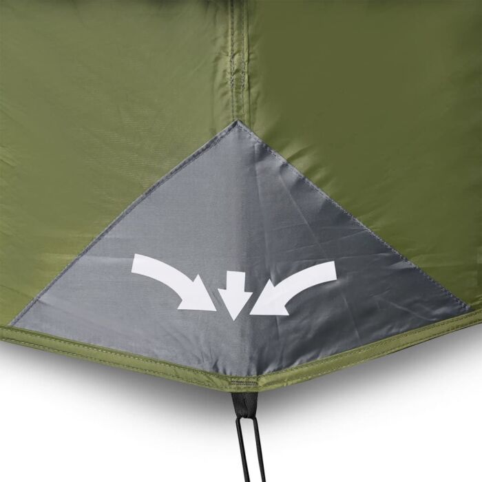 Vidaxl Camping Tent With Led Light 9-person Light Blue
