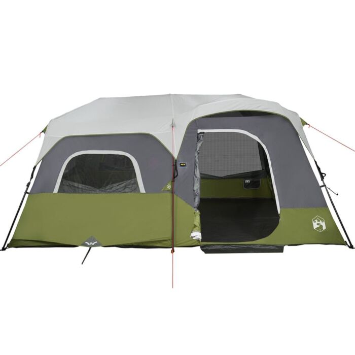 Vidaxl Camping Tent With Led Light 9-person Light Blue