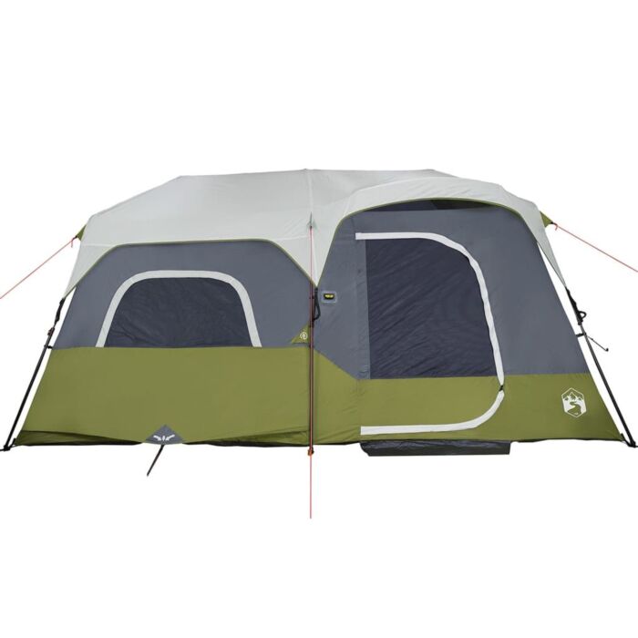Vidaxl Camping Tent With Led Light 9-person Light Blue