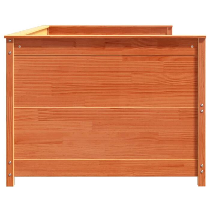 Vidaxl Day Bed Wax Brown 100x200 Cm Solid Wood Pine