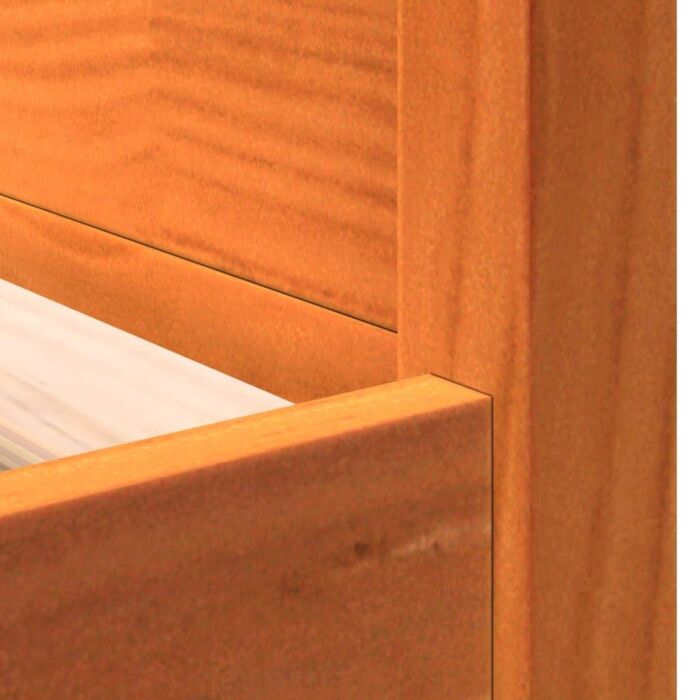 Vidaxl Day Bed Wax Brown 100x200 Cm Solid Wood Pine