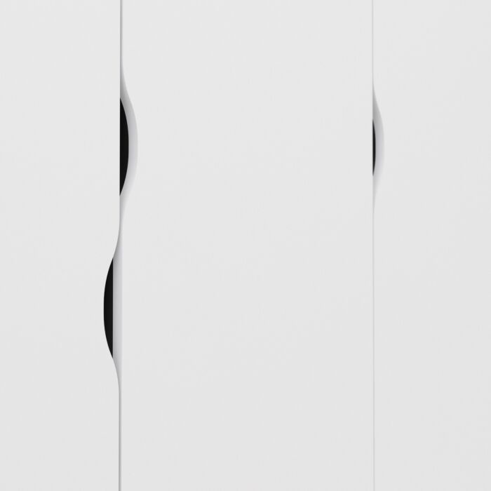 Oslo Wardrobe 3 Doors 3 Drawers In White And Oak