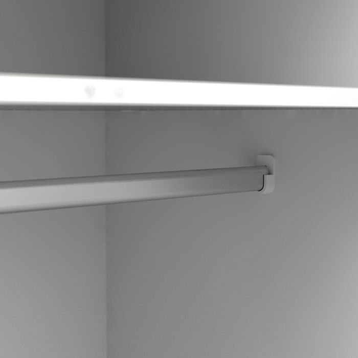 Oslo Wardrobe 3 Doors 3 Drawers In White And Oak
