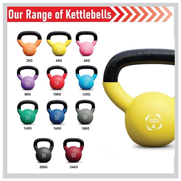 Body Revolution Neoprene Kettlebells 2 Kg - 24 Kg 6kg