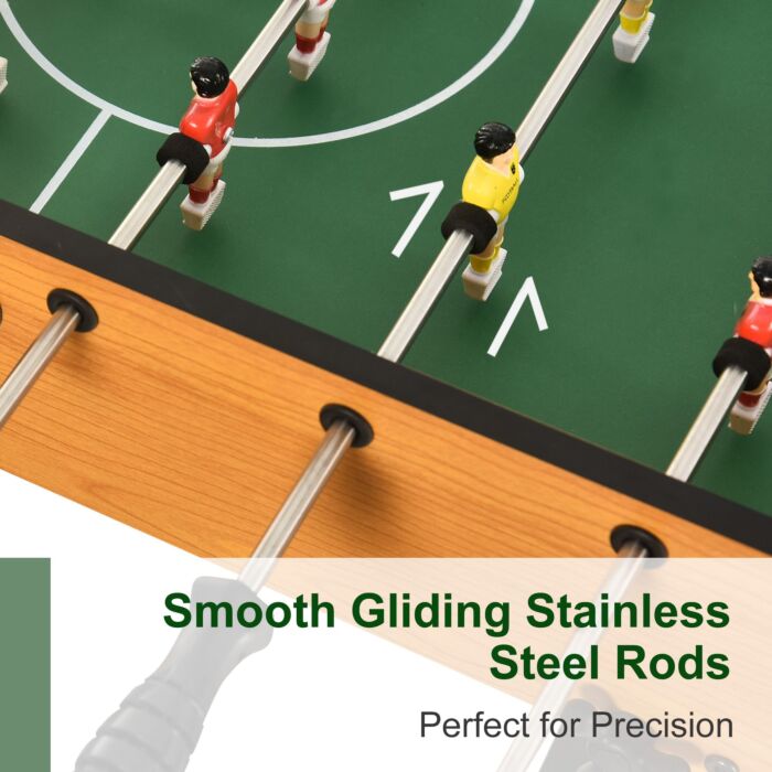 Homcom Folding Football Gaming Table Mini Foosball Soccer Table For Family Fun Kids Toy Indoor Play Sports