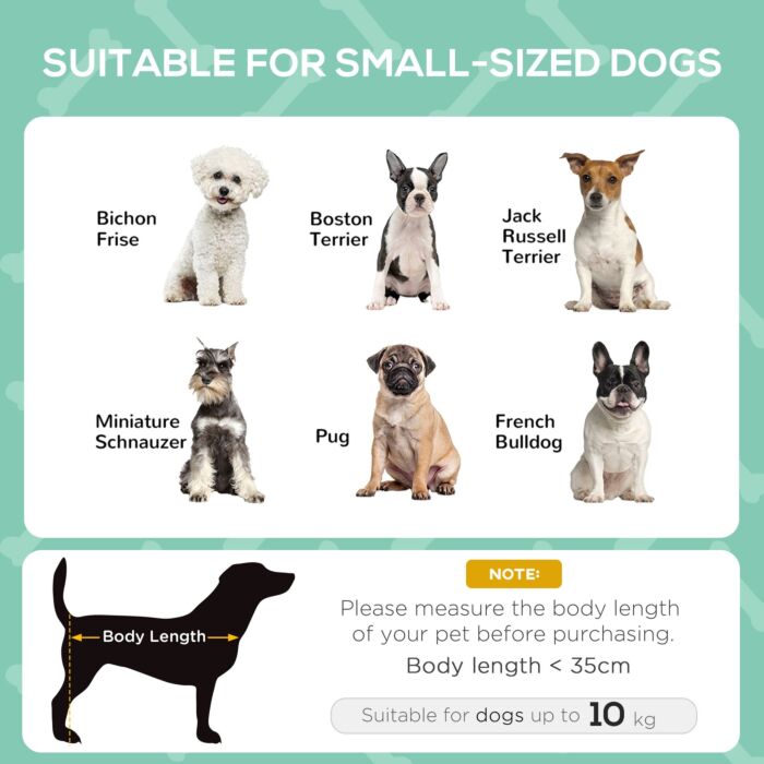 Pawhut Elevated Dog Bed Waterproof Elevated Pet Cot With Breathable Mesh Uv Protection Canopy Grey, For Small Dogs, 61 X 46 X 62cm