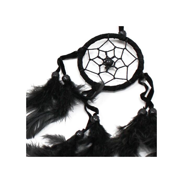 Bali Dreamcatchers - Small Round - Black/white/red
