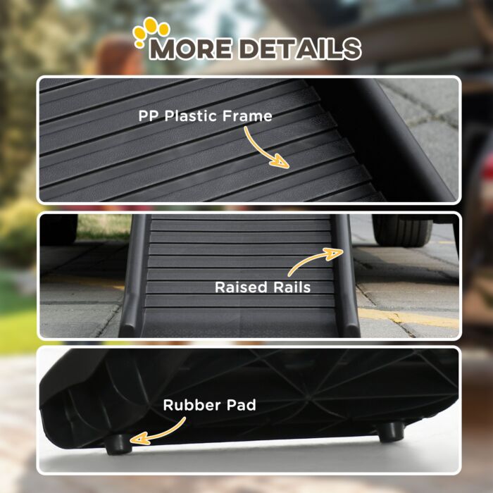 Pawhut Folding Pet Ramp, Dog Ramps For Cars Trucks Suvs, Portable Non-slip, 155 X 39 X 14 Cm