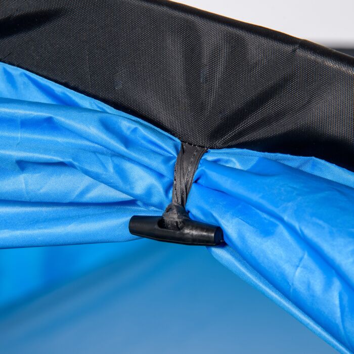 Outsunny 2-3 Man Tunnel Tents W/ Vestibule Camping Tent Porch Air Vents Rainfly Weather-resistant Shelter Fishing Hiking Festival Shelter Blue