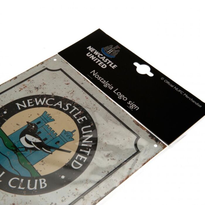 Newcastle United Fc Retro Logo Sign