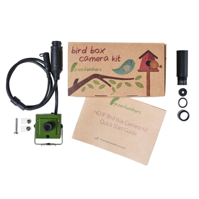 Green Feathers Bird Box Camera Hd Network Cable Connection (camera Only)