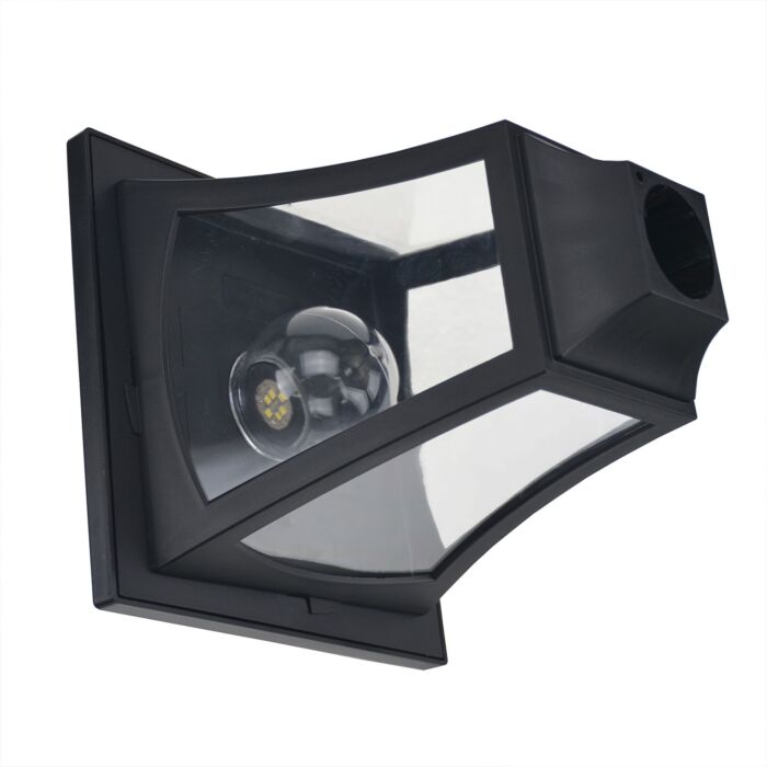 Outsunny 3-solar Powered Lamp Post, Ip44, 51.5lx47wx182.5h Cm-black