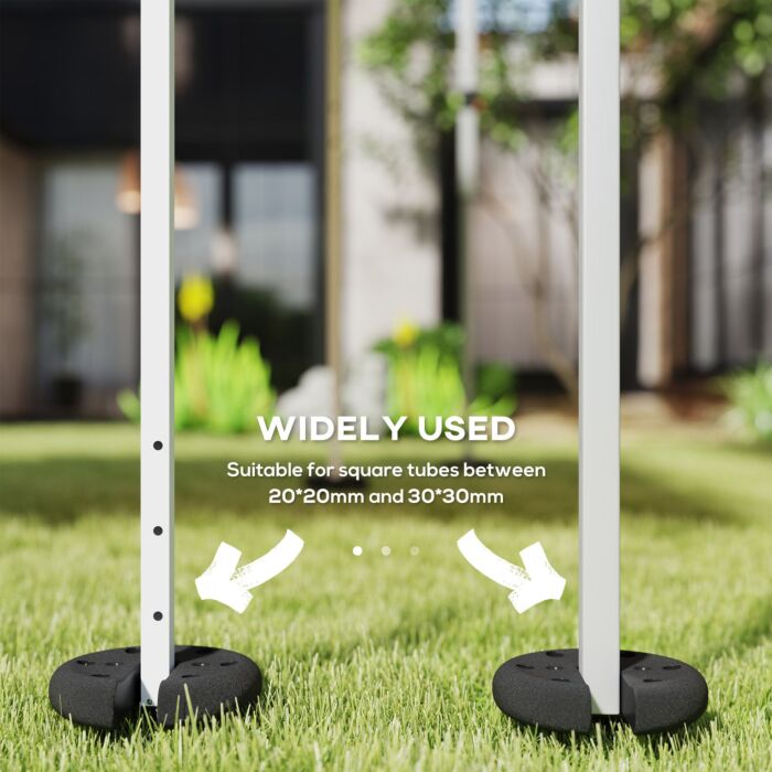 Outsunny Gazebo Weight Set Of 4, Tent Weight Base Marquee Party Tent Canopy 8.8kg