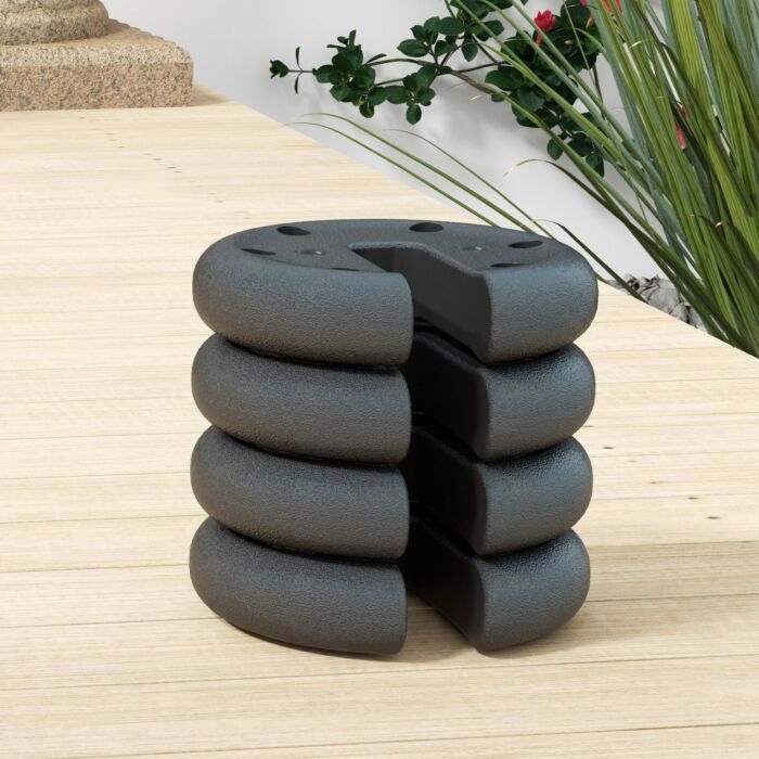 Outsunny Gazebo Weight Set Of 4, Tent Weight Base Marquee Party Tent Canopy 8.8kg