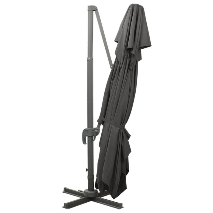 Vidaxl Cantilever Garden Parasol With Double Top Anthracite 400x300 Cm