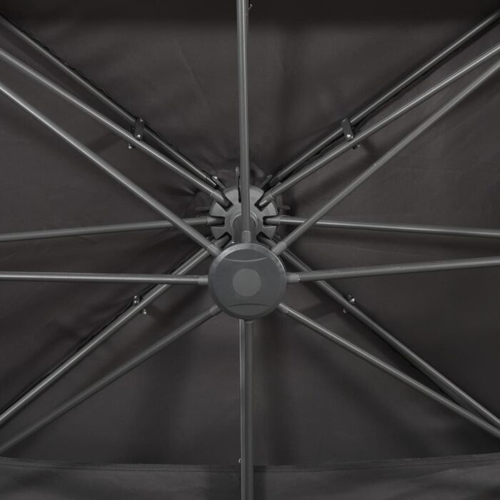 Vidaxl Cantilever Garden Parasol With Double Top Anthracite 400x300 Cm