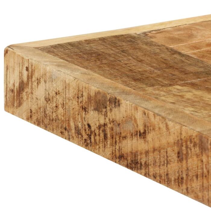 Vidaxl Dining Table 160x80x75 Cm Solid Rough Mango Wood