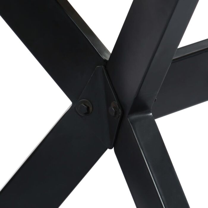 Vidaxl Dining Table 160x80x75 Cm Solid Rough Mango Wood