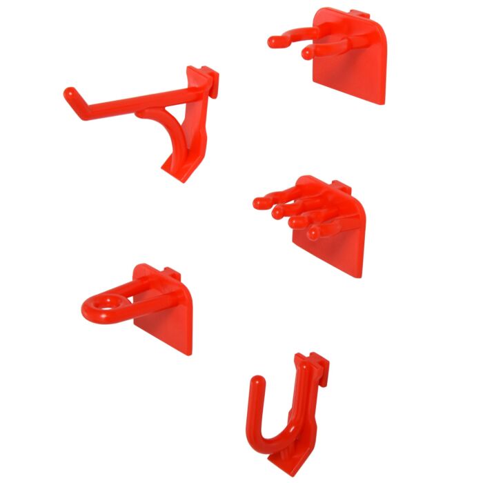 Durhand 54 Pcs On-wall Tool Organizer Wall Equipment Holding Pegboard Home Diy Garage Organiser Diy W/ 50 Pegs 2 Shelves