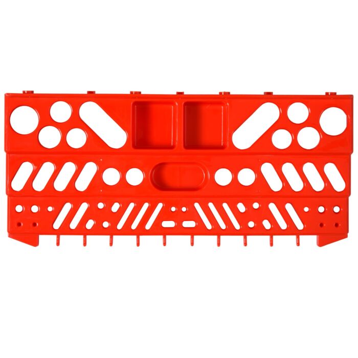 Durhand 54 Pcs On-wall Tool Organizer Wall Equipment Holding Pegboard Home Diy Garage Organiser Diy W/ 50 Pegs 2 Shelves