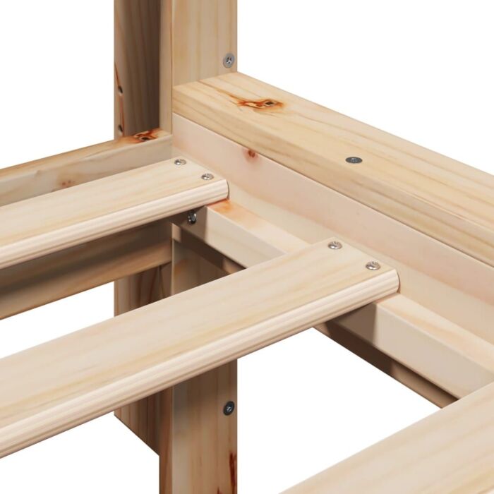 Vidaxl Bookcase Bed Without Mattress 200x200 Cm Solid Wood Pine