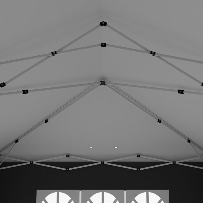 Outsunny 3 X 6 M Pop Up Gazebo With Sides And Windows, Height Adjustable Party Tent With Storage Bag, Event, Black