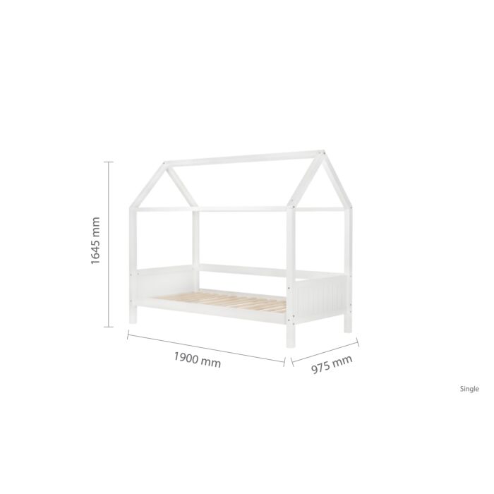 Home Single Bed White
