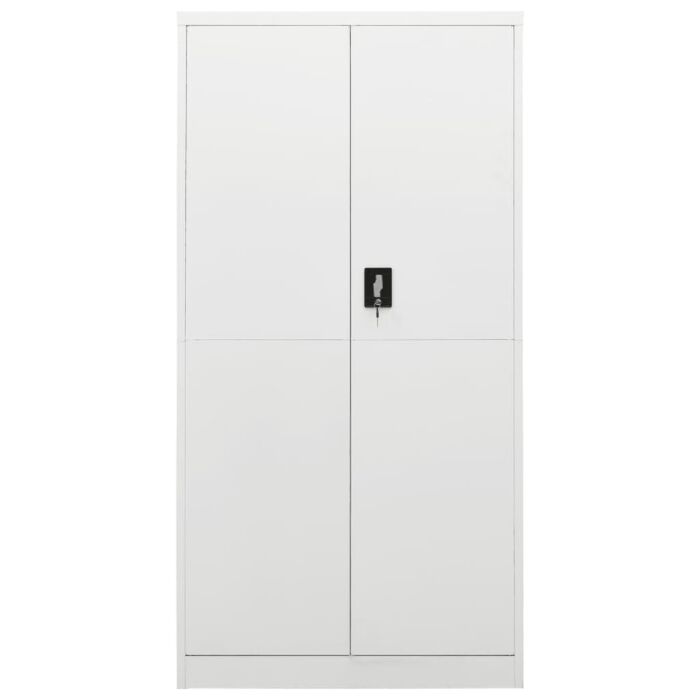 Vidaxl Locker Cabinet White 90x40x180 Cm Steel