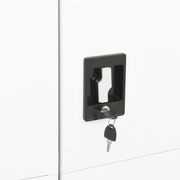 Vidaxl Locker Cabinet White 90x40x180 Cm Steel