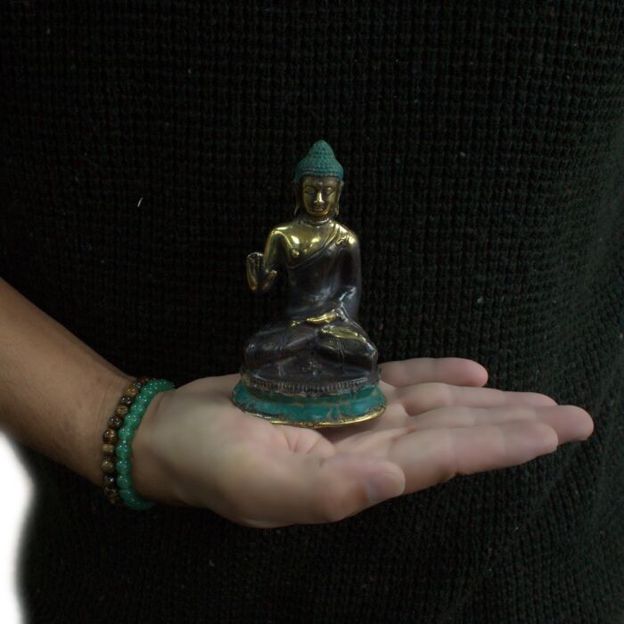 Medium Hand Up Sitting Buddha