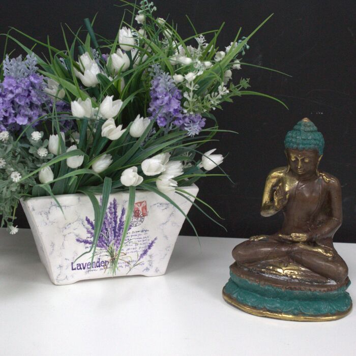 Medium Hand Up Sitting Buddha