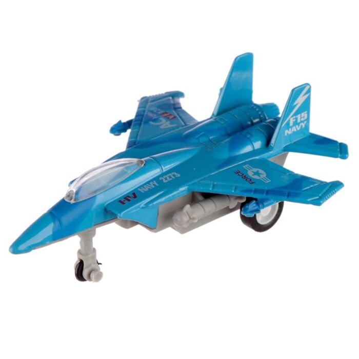 Fun Kids Pull Back Fighter Jet Plane Toy