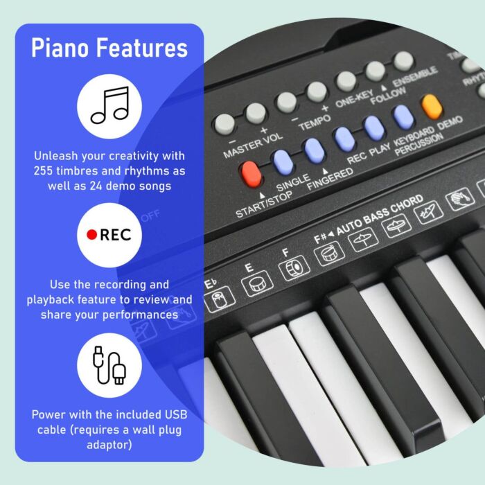 Axus Axp15 54 Key Portable Keyboard