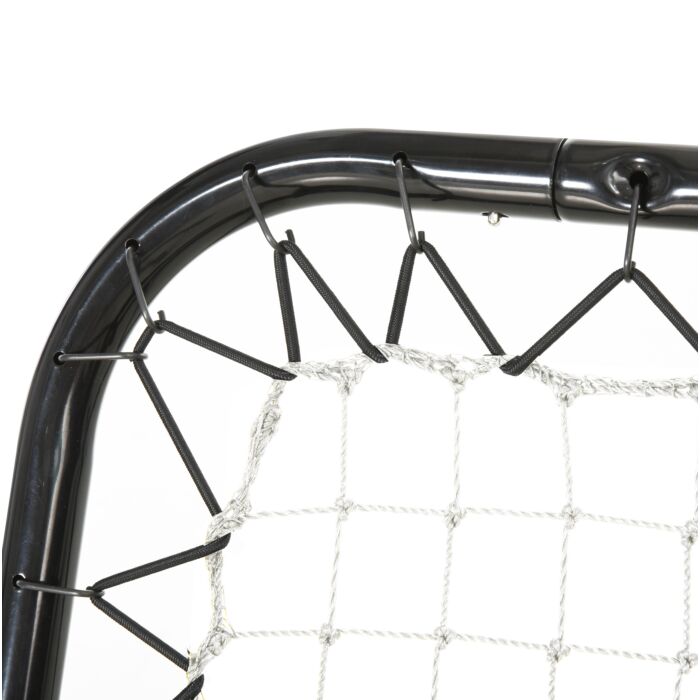 Homcom Angle Adjustable Rebounder Net Goal Training Set Football, Baseball, Basketball Daily Training, Black