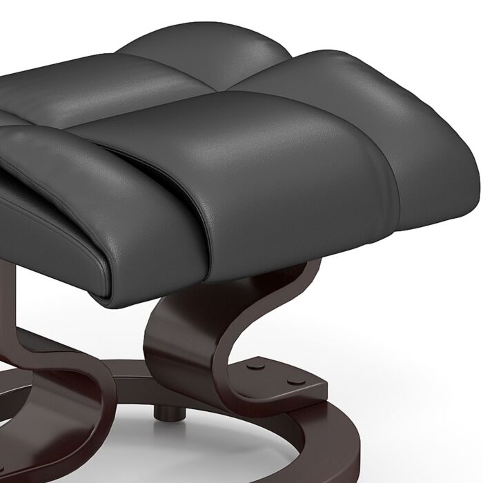 Homcom Massage Recliner Chair With Footstool, Upholstered Reclining Armchair With Adjustable Backrest, Steel Frame And Wood Base, Swivel Chair For Living Room, Bedroom, Black