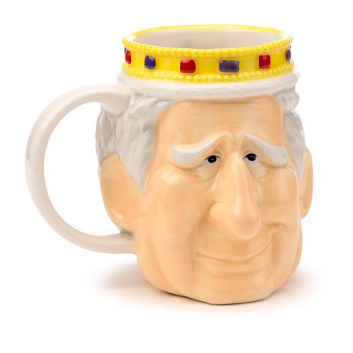 Ceramic Shaped Head Mug - King Charles Iii