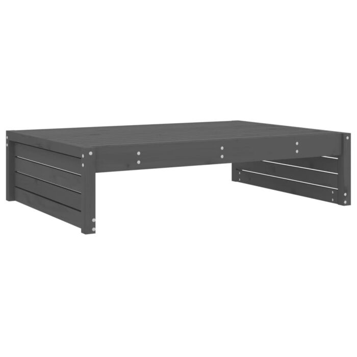 Vidaxl 4 Piece Garden Lounge Set Grey Solid Wood Pine