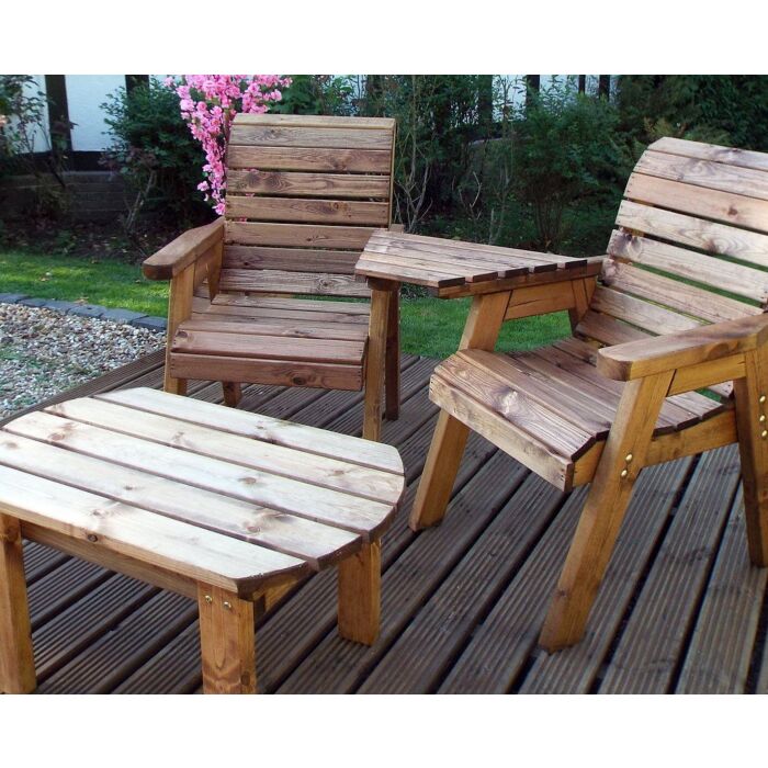 Twin Companion Dining Set Angled