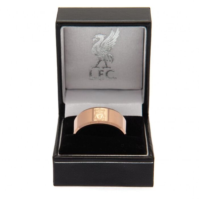 Liverpool Fc Rose Gold Plated Ring Large