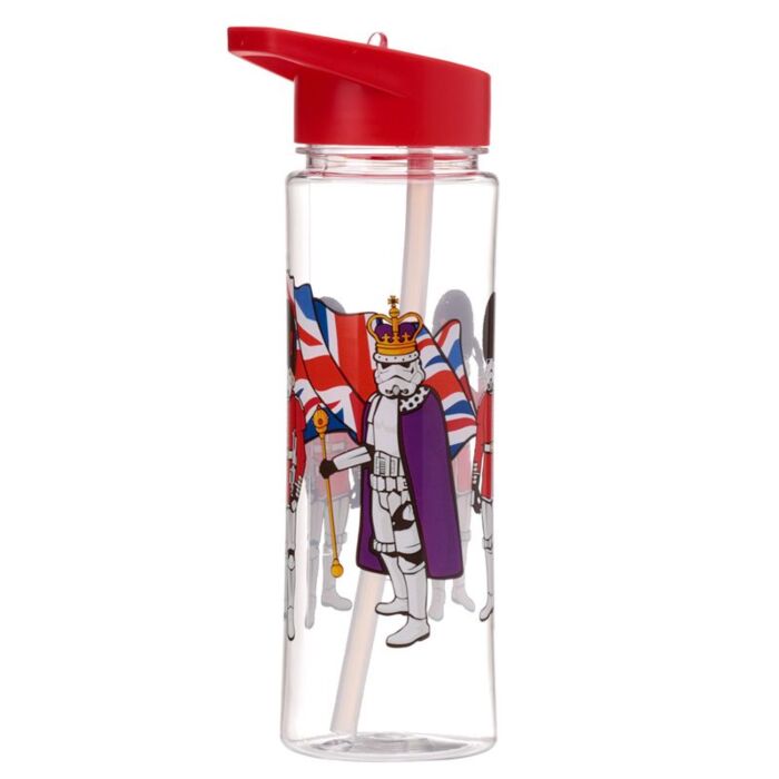 Reusable The Original Stormtrooper London Shatterproof Ecozen 550ml Water Bottle With Flip Straw