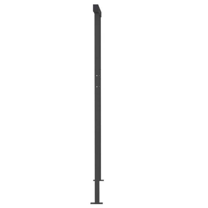 Vidaxl Manual Retractable Awning With Posts 3x2.5 M Orange And Brown
