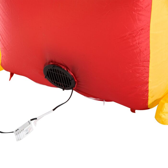 Homcom Inflatable Self-inflating Santa Sleigh Reindeer Christmas