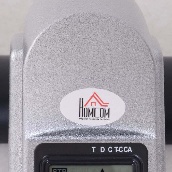 Homcom Mini Exercise Bike Fitness W/lcd Display, 9wx 40dx 31hcm-silver