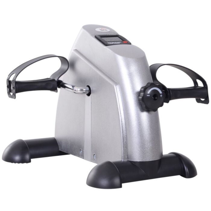 Homcom Mini Exercise Bike Fitness W/lcd Display, 9wx 40dx 31hcm-silver
