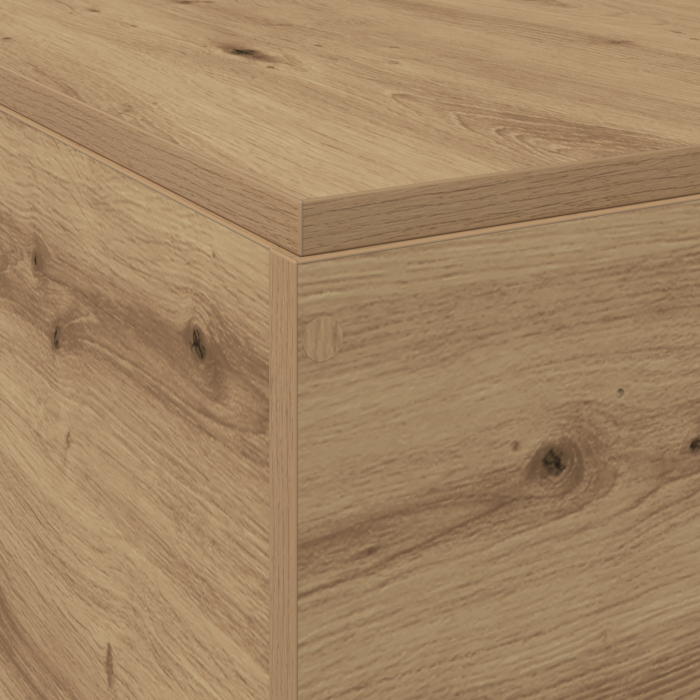Vidaxl Storage Bed Frame Artisan Oak 200x200 Cm