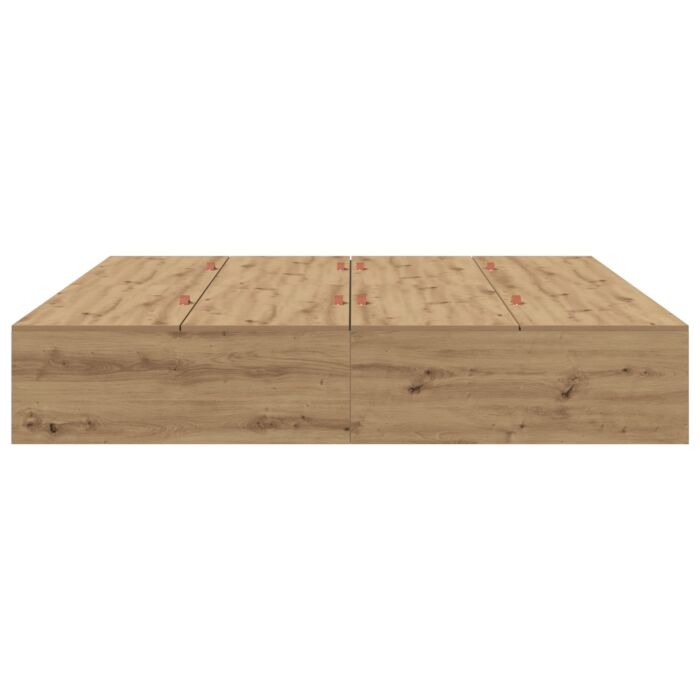 Vidaxl Storage Bed Frame Artisan Oak 200x200 Cm
